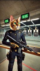 Sniper cat enjoying his victory ✌️.