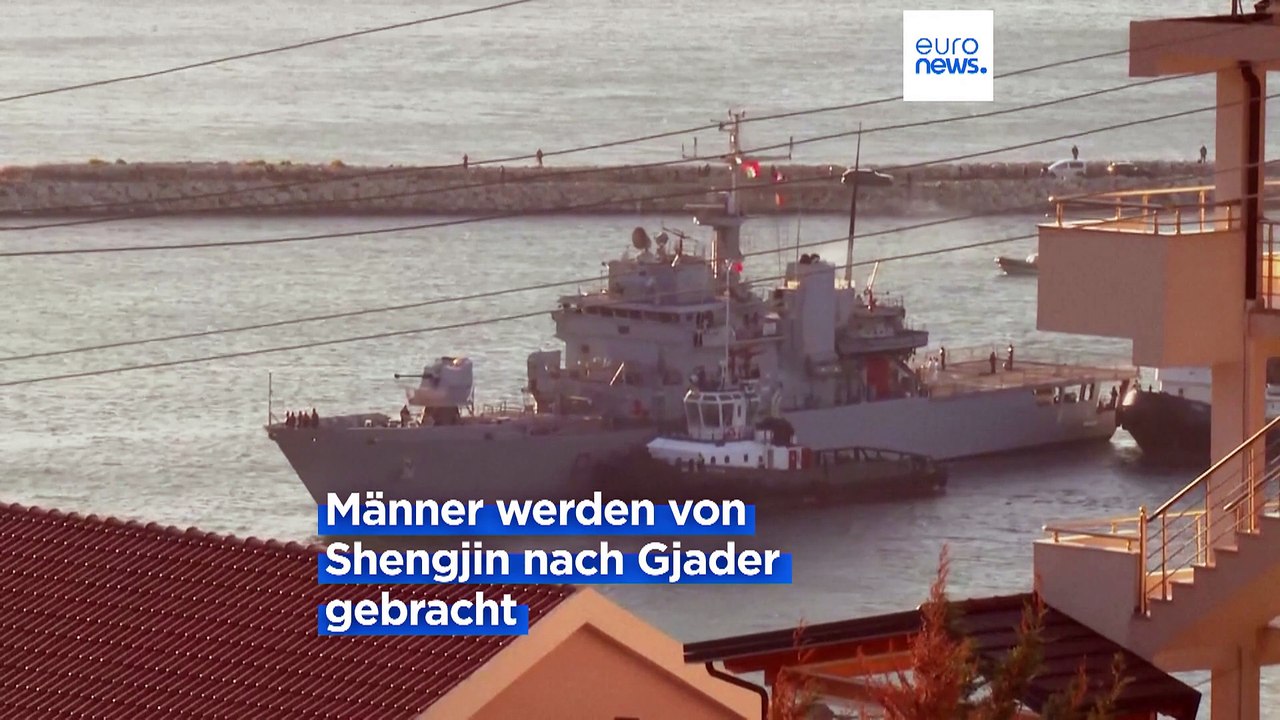 Albanien: Erstes italienisches Schiff mit 16 Migranten angekommen