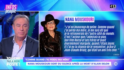 Nana Mouskouri sort du silence après la mort d'Alain Delon