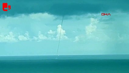 Zonguldak açıklarında hortum kamerada