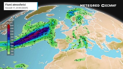 Fiume atmosferico sul Mediterraneo