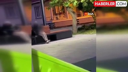 Beylikdüzü'nde Uygunsuz Hareketler Sergileyen Şahıs Çöp Tenekesine Atıldı