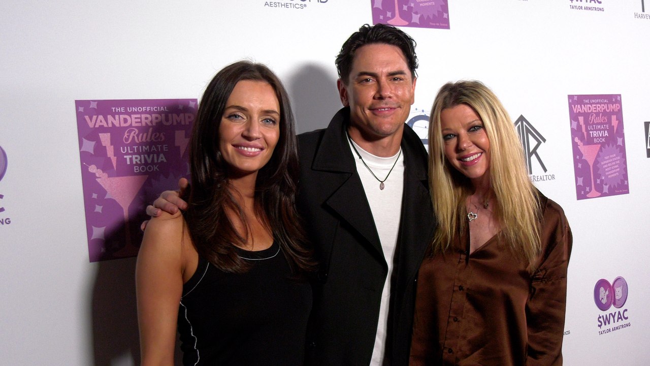 Victoria Lee Robinson, Tom Sandoval, and Tara Reid | The Unofficial Vanderpump Rules Ultimate Trivia Book Release Party | Red Carpet