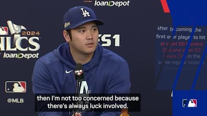 Ohtani 'not too concerned' about postseason slump