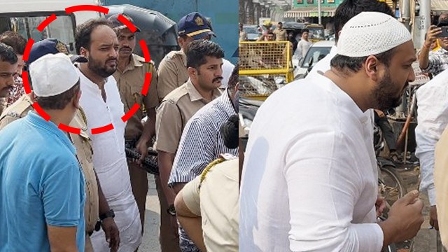 Baba Siddique Prayer Meet: Zeeshan Siddiqui Tight Security में Masjid में Dua करते Emotional Video..