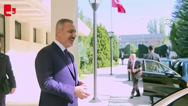 Bakan Fidan, Irak Kürt Bölgesel Yönetimi Başkanı Barzani ile bir araya geldi