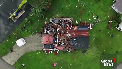 Hurricane in Milton Drone shows