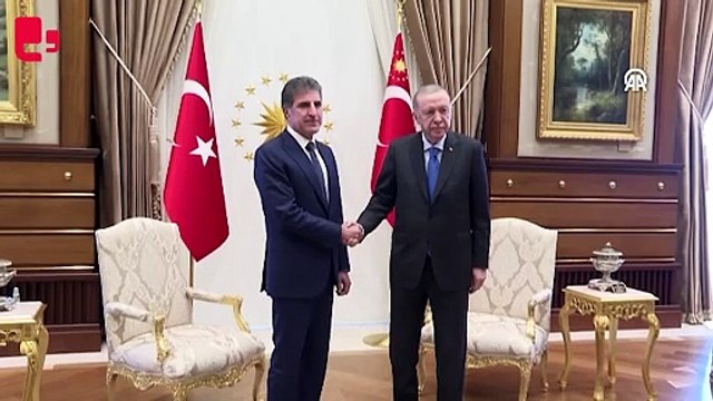 Cumhurbaşkanı Erdoğan, Irak Kürt Bölgesel Yönetimi Başkanı Neçirvan Barzani'yi kabul etti