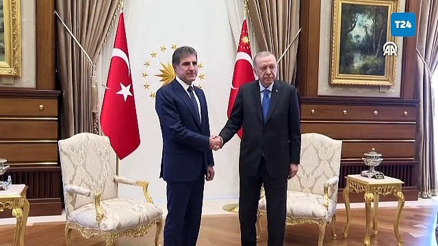 Cumhurbaşkanı Erdoğan, Irak Kürt Bölgesel Yönetimi Başkanı Neçirvan Barzani ile görüştü