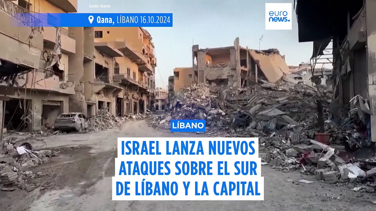 Israel continúa bombardeando el sur de Líbano y reanuda sus ataques aéreos sobre Beirut