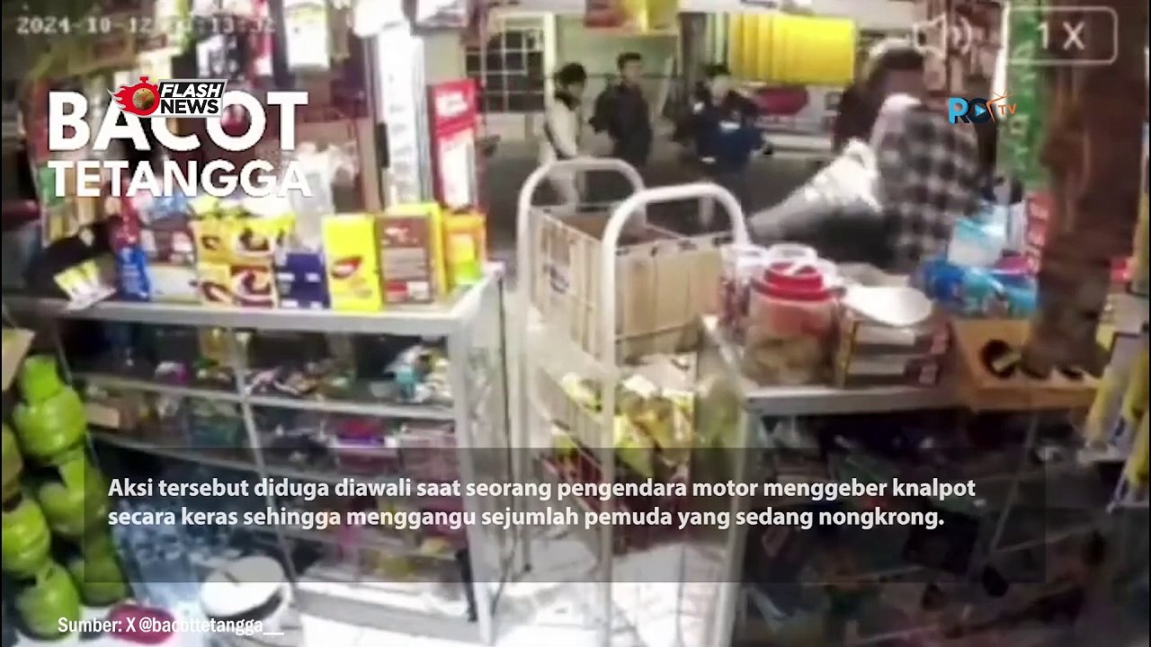 VIRAL PEMUDA SALING BAKU HANTAM DI BANDUNG GARA-GARA GEBER KNALPOT MOTOR BISING