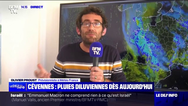 Épisode cévenol: Le cœur des intempéries, c'est jusqu'à jeudi soir , selon Olivier Proust, prévisionniste à Météo-France