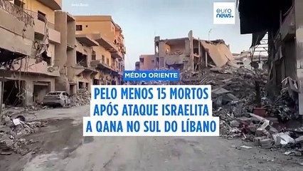 Pelo menos 20 mortos após novos ataques israelitas ao sul do Líbano