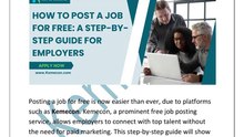 How to Post a Job for Free  A Step