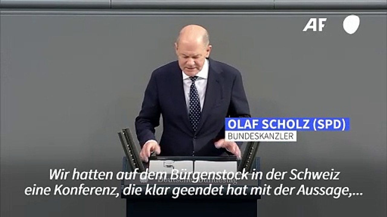 Scholz: Putin bei Ukraine-Friedensgesprächen einbeziehen