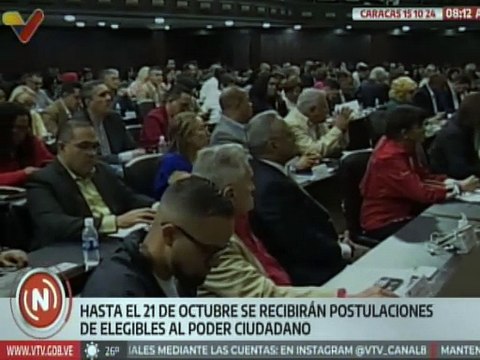Caracas | Continúan postulaciones para elegir a las nuevas autoridades en el Poder Ciudadano