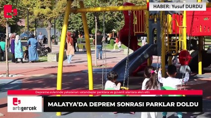 Malatya’da deprem sonrası parklar doldu: 'Geceyi de sokakta geçirebiliriz'
