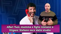 Affari Tuoi, litigio in studio con Stefano che esce dallo studio