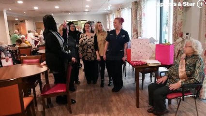 Vera Stevens from Goldfield Court, West Bromwich celebrates her 100th birthday.