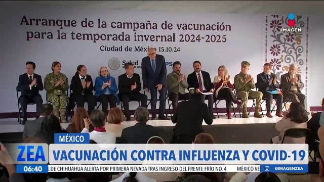 Arranca la Campaña Nacional de Vacunación contra influenza y Covid-19