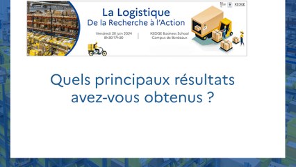 La Logistique : De la Recherche à l’Action – Entretien avec Gilles MANUELLE, Fludis