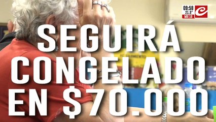 Atención jubilados: el bono seguirá pero continuará congelado en 70 mil pesos