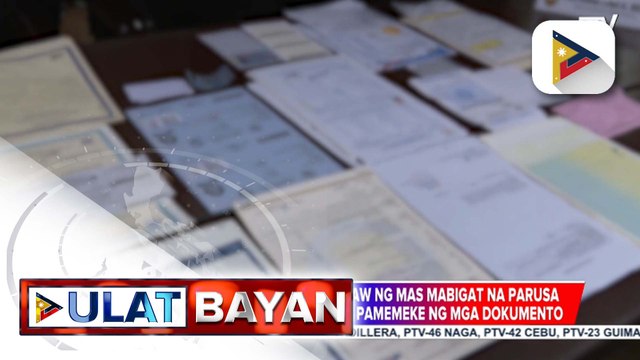 NBI, isinusulong ang pagpapataw ng mas mabigat na parusa sa mga mahuhuling sangkot sa pamemeke ng mga dokumento