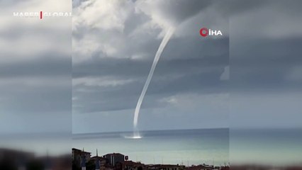 Alaplı'da denizde devasa hortum