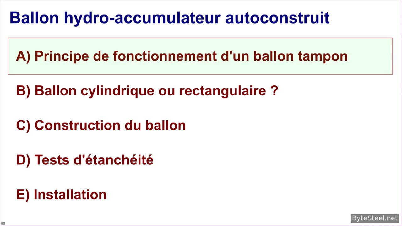 Ballon hydro-accumulateur de 2000 litres autoconstruit pour chaudière bois à gazéification