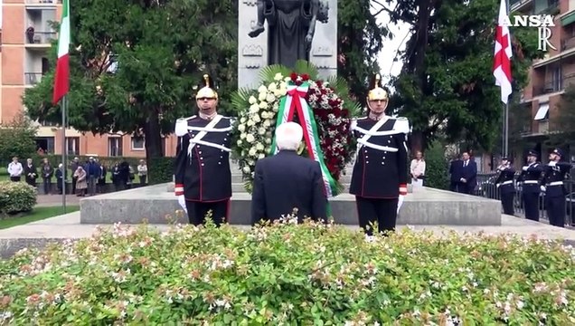 Mattarella alla commemorazione della strage di Gorla a Milano