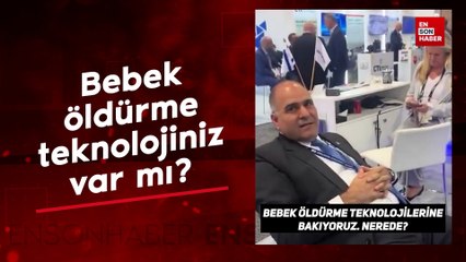 Filistin destekçisi protestocudan İsrailli yetkililere: Bebek öldürme teknolojiniz var mı?