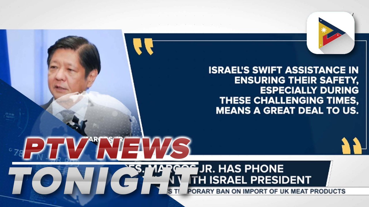PBBM thanks Israel for care, support extended to Filipinos working, living there