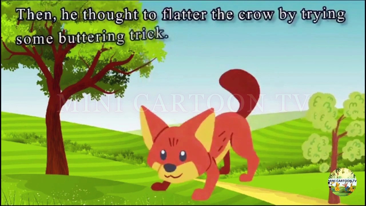 The Fox And The Crow_ An English Story For Kids_Moral #minicartoontv12