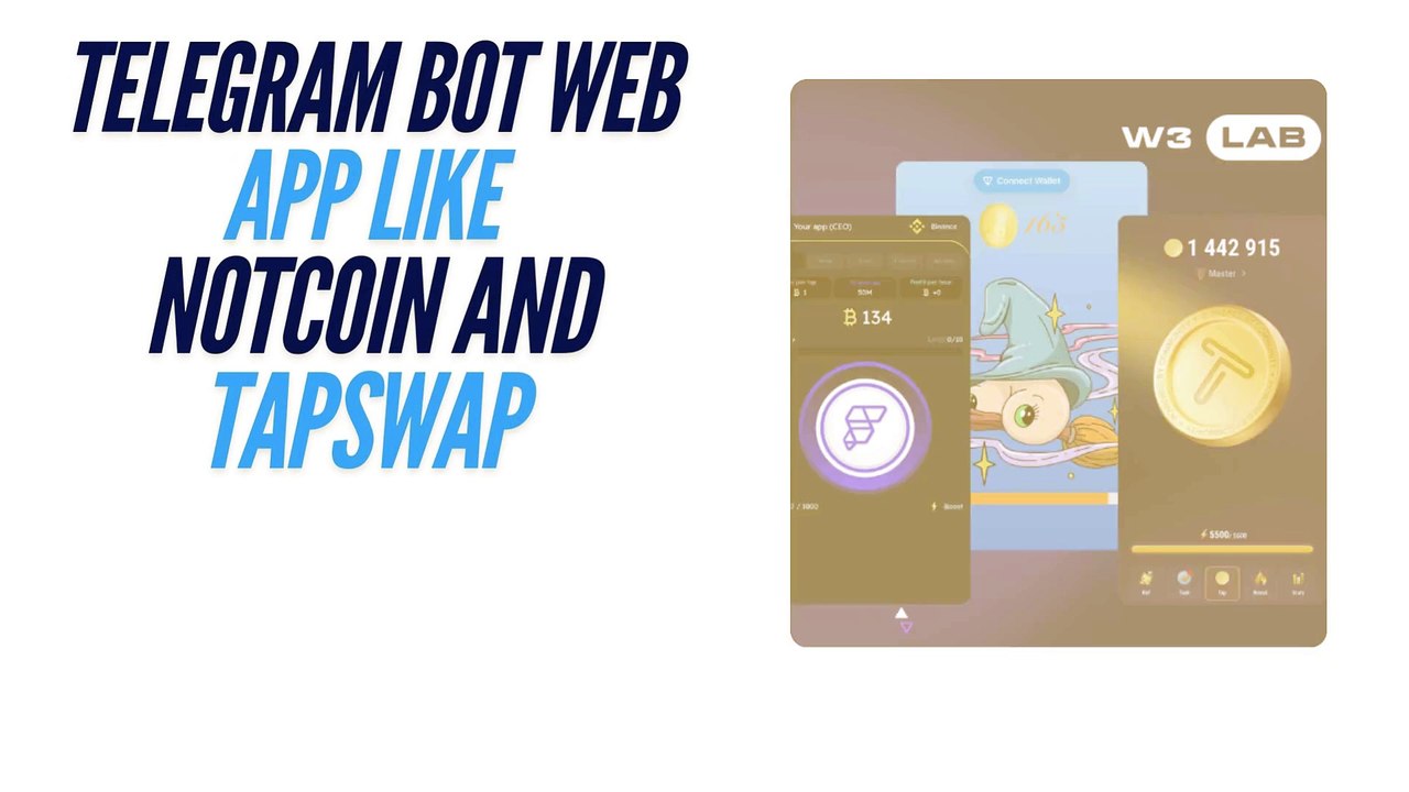 Telegram Bot Web App Like Notcoin and Tapswap - HYIPCO.COM