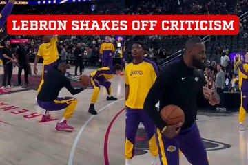 LeBron James shows off epic moves shaking off criticism