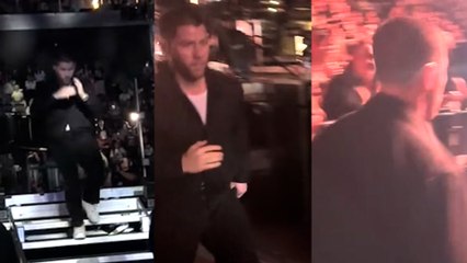 Nick Jonas runs off stage during concert after laser is pointed at him