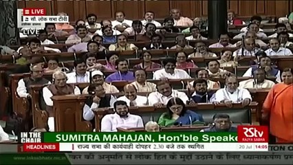 Rahul Gandhi hugs PM Modi in Lok Sabha