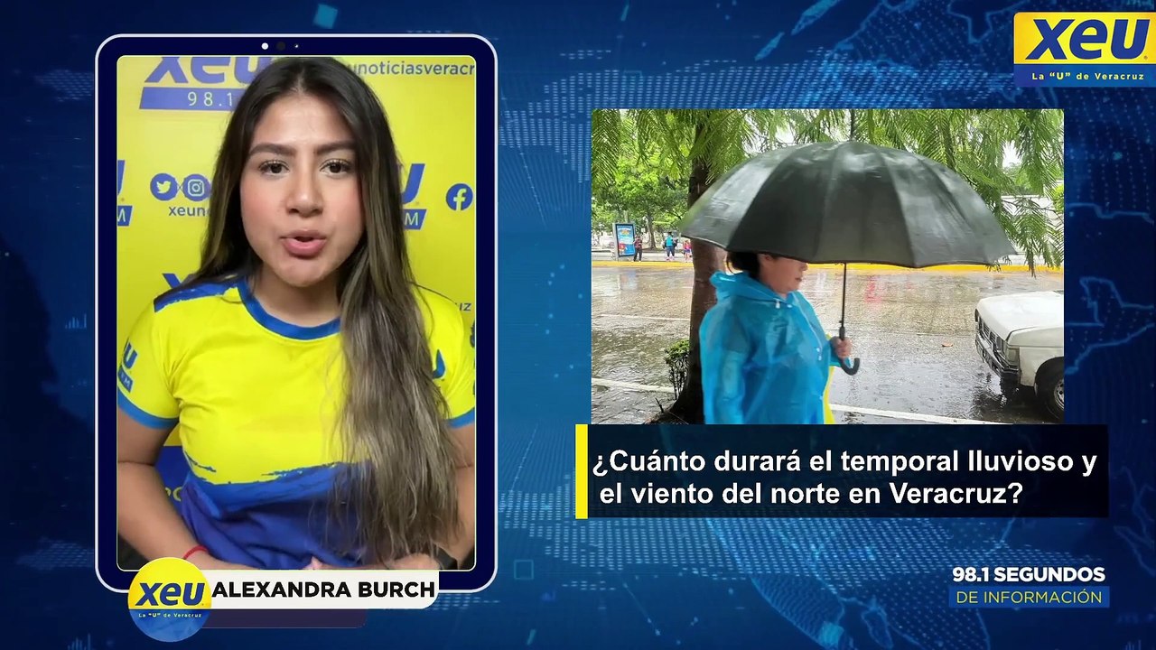 ¿Cuánto durará el temporal lluvioso y el viento del norte en Veracruz?