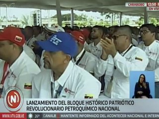 Min. Delcy Rodríguez encabeza lanzamiento del Bloque Histórico Revolucionario Petroquímico