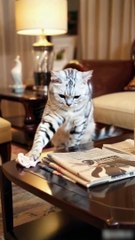 #Cat #Little cat forced to work #Cat's daily life