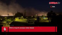 Kilis'e mayınlı araziye roket düştü