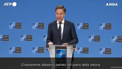 Rutte: "Il piano di vittoria di Zelensky sara' in agenda questa settimana"