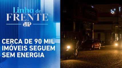 Ao lado de Nunes, Tarcísio pede intervenção federal na Enel | LINHA DE FRENTE