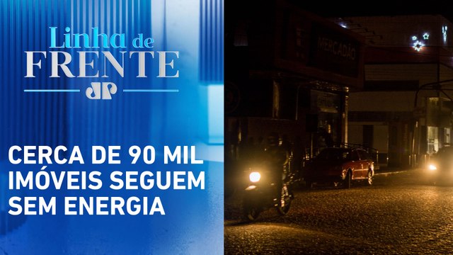 Ao lado de Nunes, Tarcísio pede intervenção federal na Enel | LINHA DE FRENTE