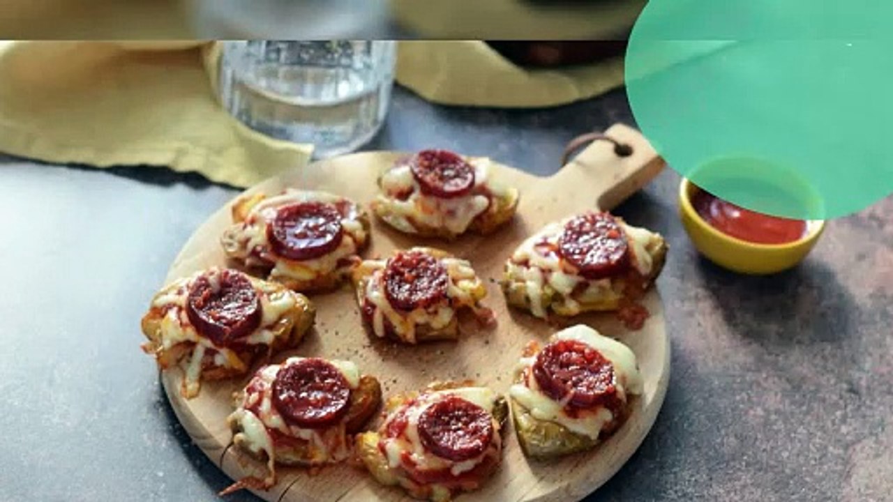 Smash potatoes façon pizza
