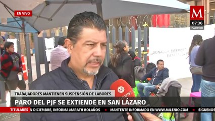 Paro de trabajadores del PJF se extiende en San Lázaro; mantendrán suspensión de labores