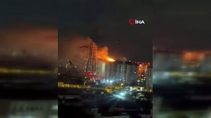 Yangın yan binalara sıçradı! Başakşehir’de korkulu anlar