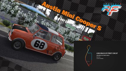 Tour de piste à Long Beach en Austin Mini Cooper S sur Rfactor 2