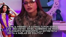 Emilia Mernes decidió no hablar sobre política
