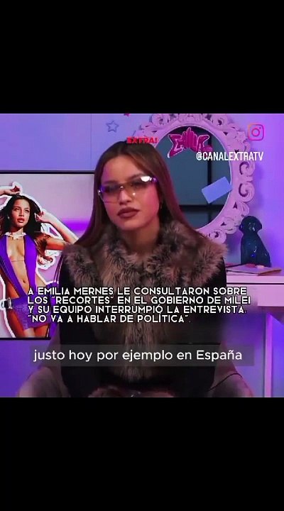 Emilia Mernes decidió no hablar sobre política